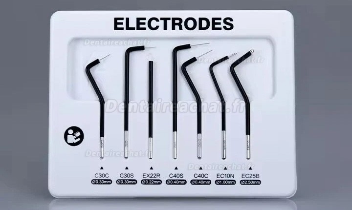 Kit de 7 pointes d&rsquo;&eacute;lectrode pour bistouri &eacute;lectrochirurgie dentaire